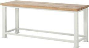 Rau Schwerlastwerkbank aus Stahl und Holz, Mehrfarbig, B/T/H: 200 x 90 x 85 cm - Bild 1
