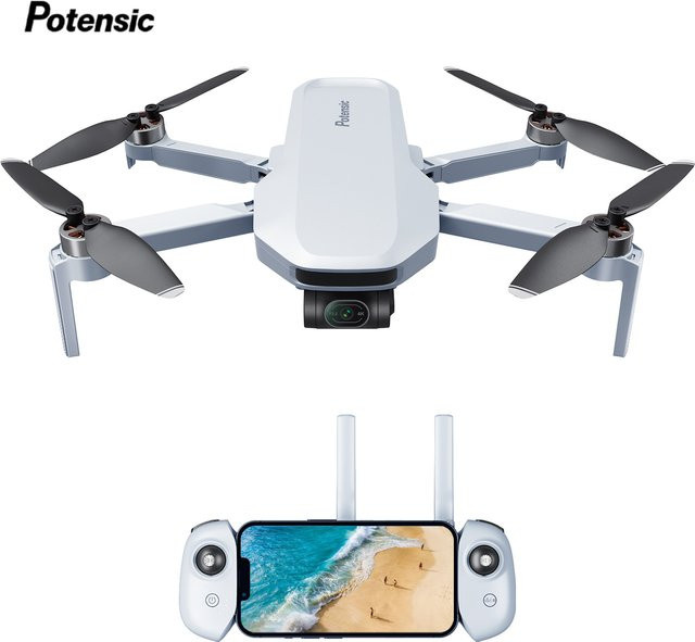 Potensic C0 4K GPS Professional Drone Max mit 3-Achsen-Gimbal, visuellem Tracking und QuickShot in Grau, unter 249 g - Bild 1