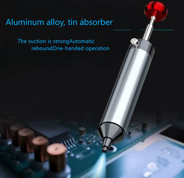 Aluminium Entlötpumpe Saugpumpe für Lötarbeiten in Silber - Bild 1