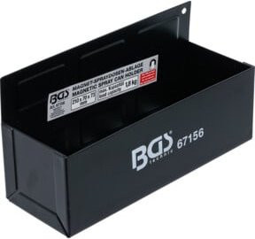 BGS Magnet-Spraydosen-Ablage Schwarz B/T/H: 21,0 x 7,5 x 7,0 cm - Bild 1