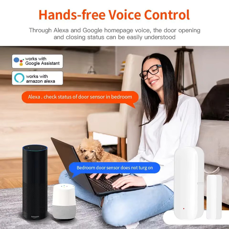 ONENUO Smart Life Tuya WiFi Tür- und Fenstersensor in Weiß zur Steuerung via Alexa und Google Home - Bild 2