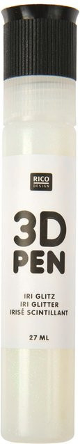 Rico Design 3D Pen Farbe Iri Glitz in Multicolour und Weiß - Bild 1