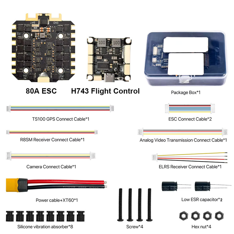 9IMOD H743 Flight Stack Flight Control 4in1 ESC, für RC FPV Racing Drone - Bild 2