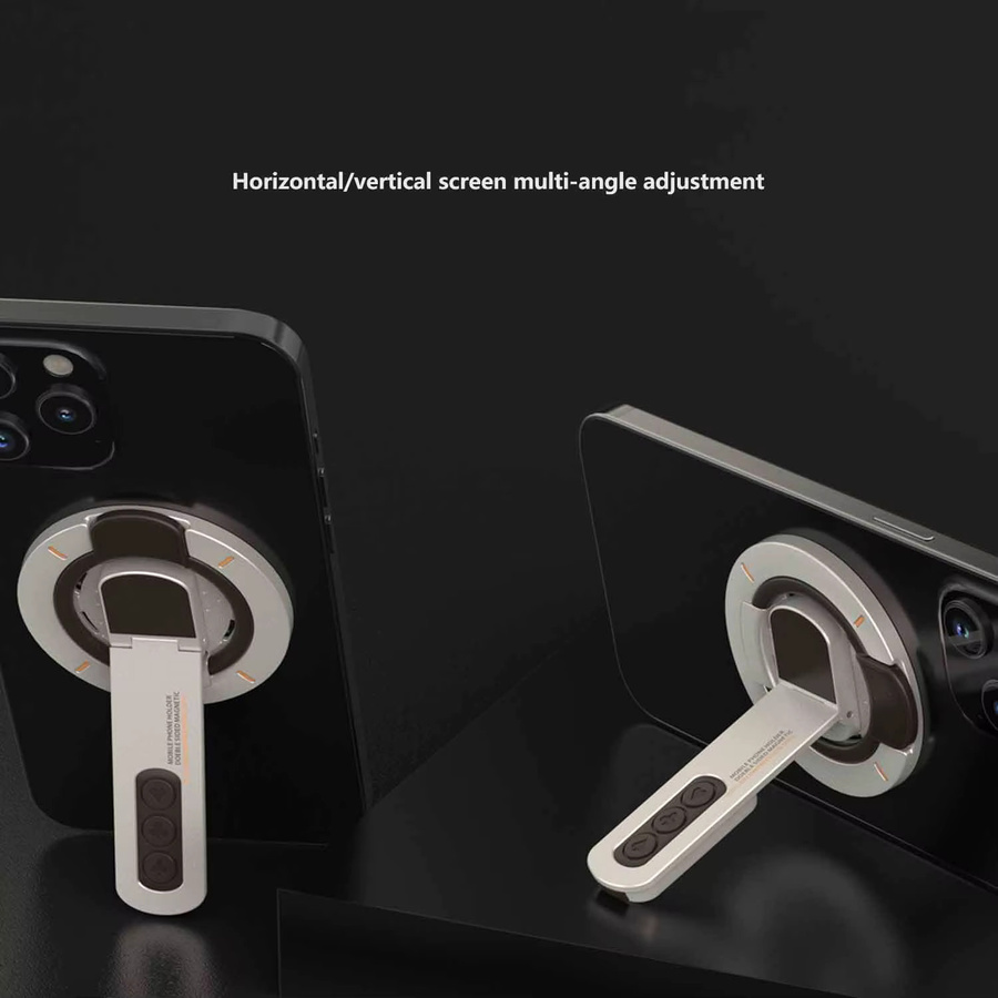 VIKEFON Magnetischer Fingerringhalter mit 360 Grad Rotation und doppelseitiger Magnetfunktion für MagSafe iPhone 17 16 15 14 13 12 Pro Max - Bild 4