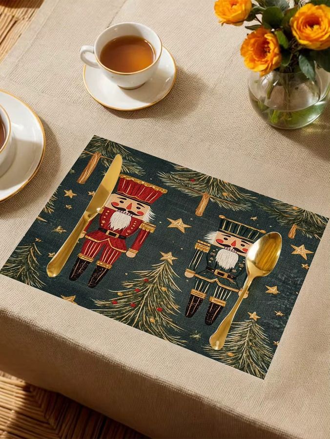 JIT Weihnachts-Tischläufer mit Nussknacker-Motiv für deine festliche Tischdekoration - Bild 3