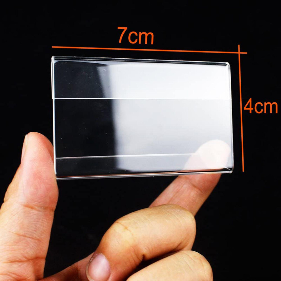 Winnerer Glow Karte Display Halter aus Acryl, transparent, 50 Stück, Breite: 7 cm, Höhe: 4 cm - Bild 2