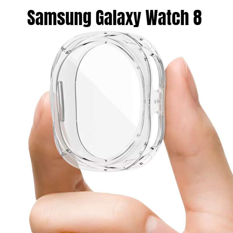 Samsung Displayschutzfolie und TPU-Gehäuse, Samsung Galaxy Watch 8, Schwarz - Bild 2
