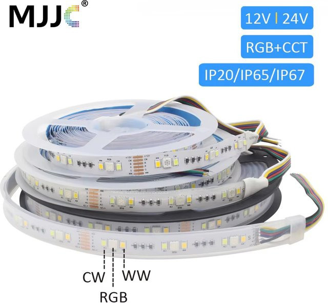 MJJC RGBCCT LED-Streifenlicht Wasserdicht IP65 Multicolour Flexible Bandlampe für Heimdekoration - Bild 1