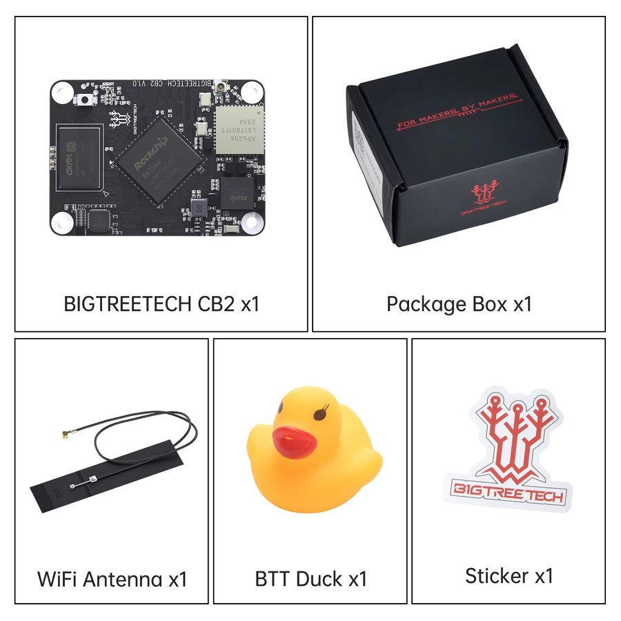 BIGTREETECH BTT CB2 Core Board für Klipper 3D Drucker, kompatibel mit SKR MINI E3 V3.0, Manta M8P und Raspberry Pi 4/3B, Schwarz - Bild 3