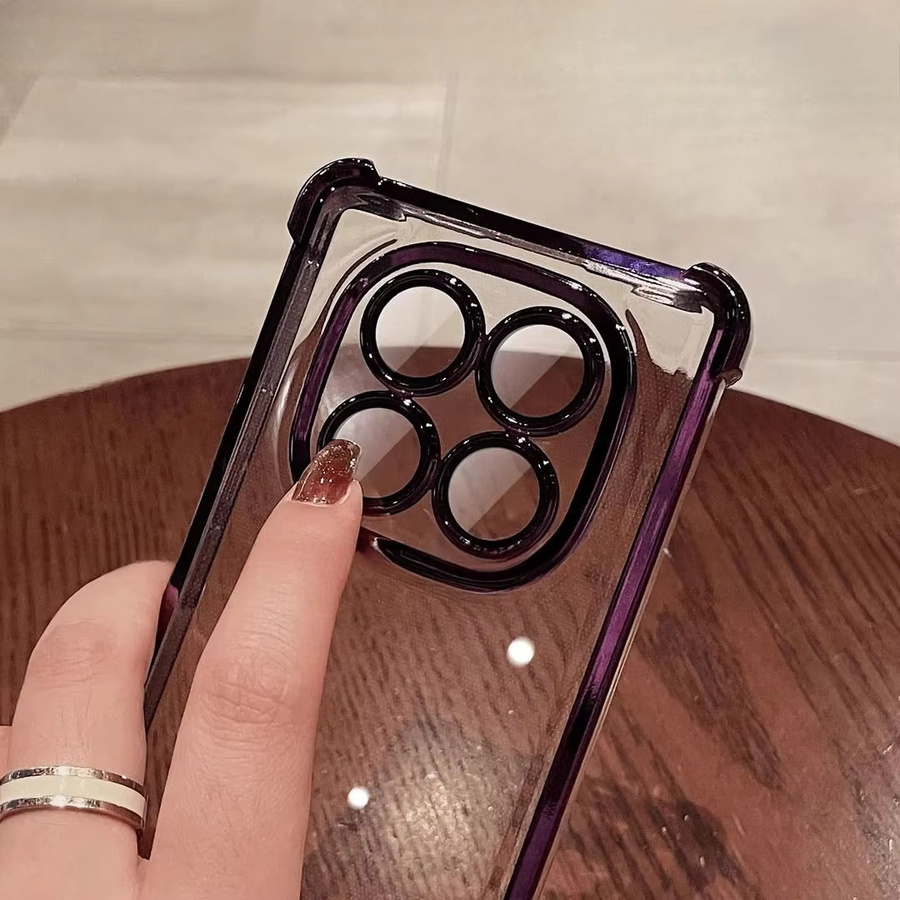 Stoßfeste Silikonhülle für Xiaomi Redmi Note 14 Pro Plus, Redmi Note 13 Pro 4G/5G und Redmi 14C, transparent und weich - Bild 3
