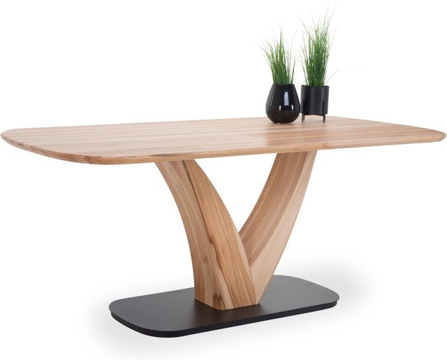 Esstisch HELLENTHAL von Rolf Weber aus Kernbuche Massivholz in Beige, B: 180 cm, T: 95 cm, H: 75 cm - Bild 1