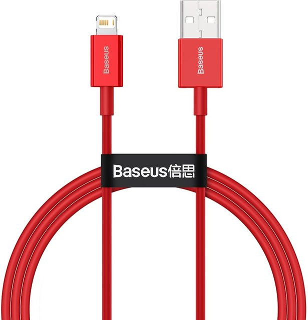 Baseus Superior Series USB-A auf Lightning Kabel 20W in Rot, Länge: 1 m - Bild 1