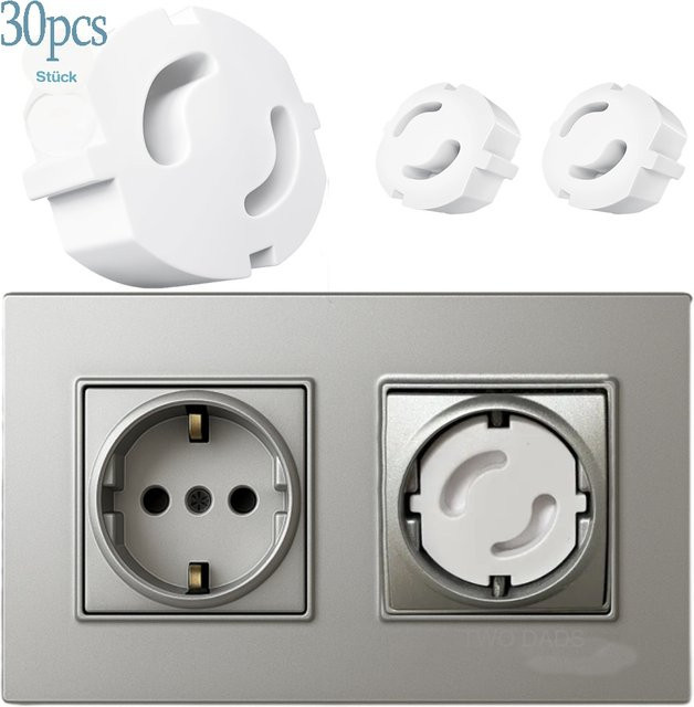 Baby Safe Steckdosenabdeckung aus ABS-Material für europäische Schuko-Steckdosen - Bild 1