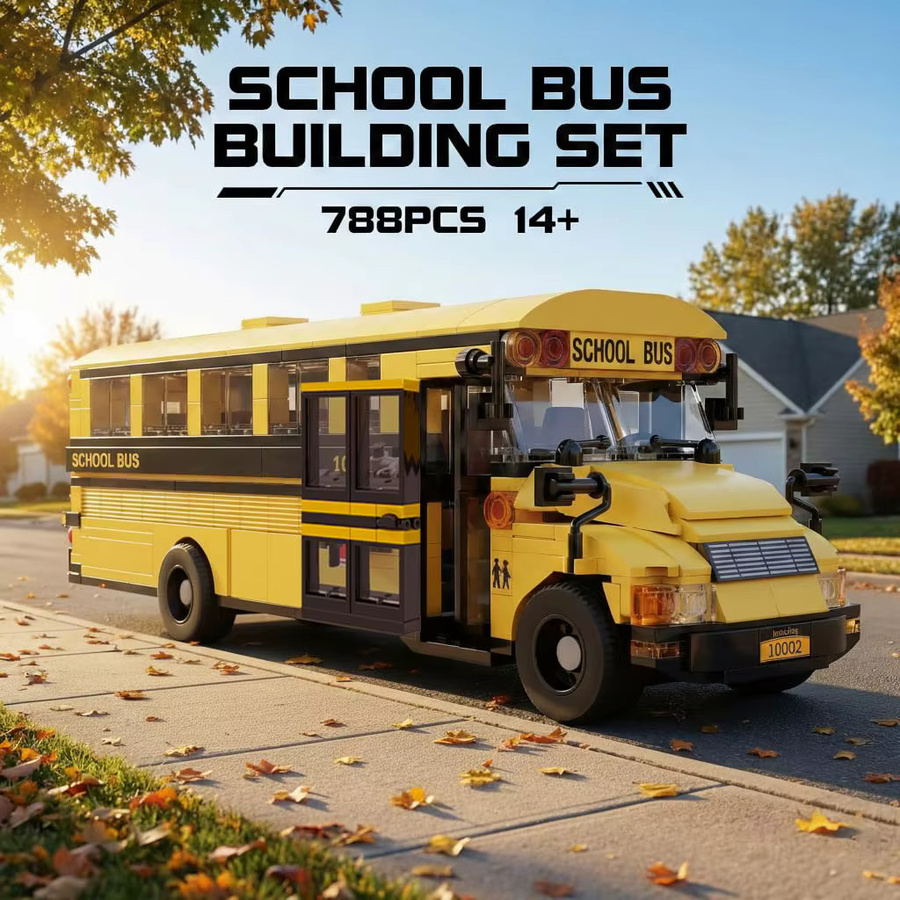 AMAZINGBLOKS Schulbus, Bausatz, 788 Teile, ab 14 Jahren - Bild 2