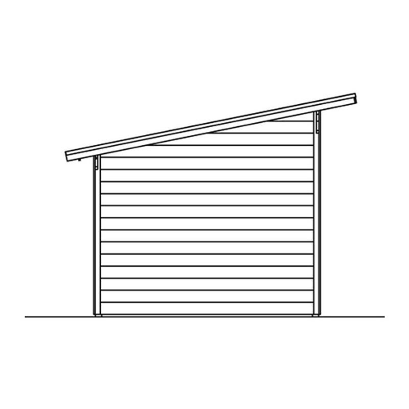 SKANHOLZ Gartenhaus Ole aus Holz in Beige, B/H/T: 340 x 249,5 x 250 cm - Bild 2