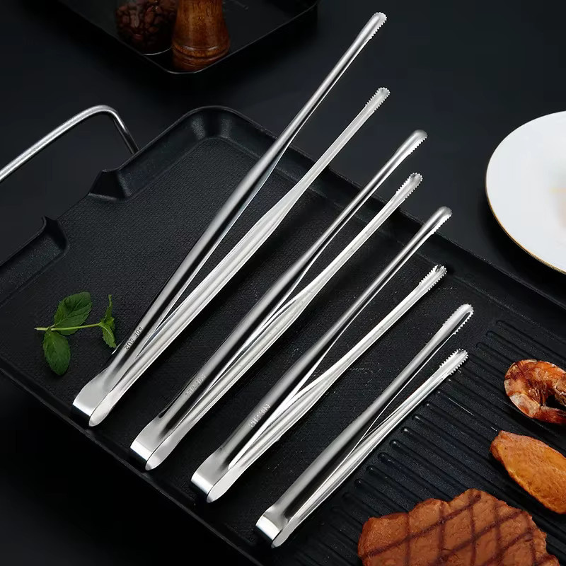 Grillzange aus Edelstahl in Silber für Grillen, Kochen und Picknick - Bild 2