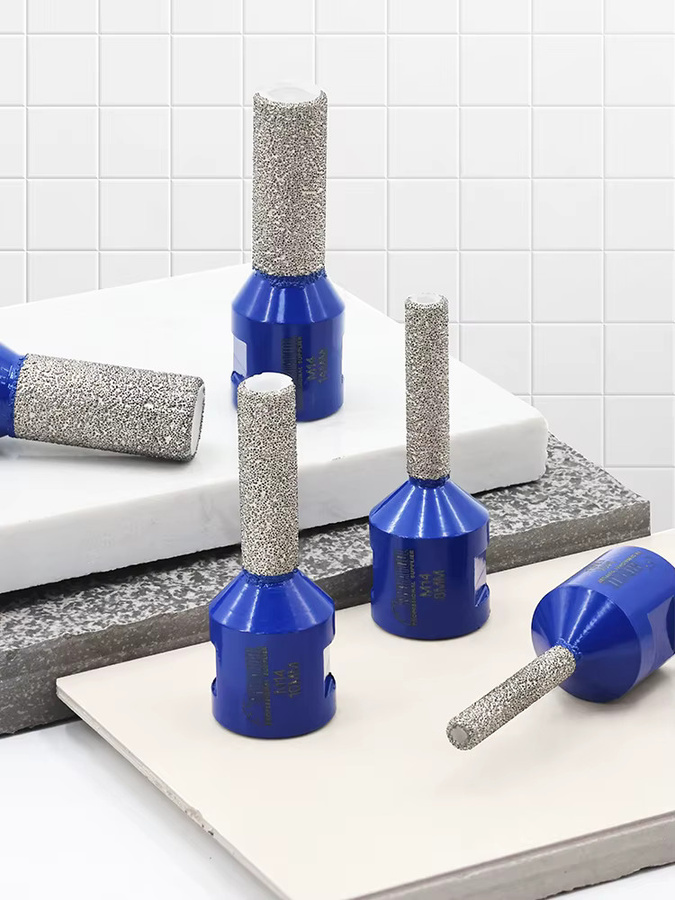 SHDIATOOL Diamant-Lochsäge Fingerfräser für Keramikfliesen, Marmor und Granit, Farbe: Blau, Durchmesser: 6 mm - Bild 6