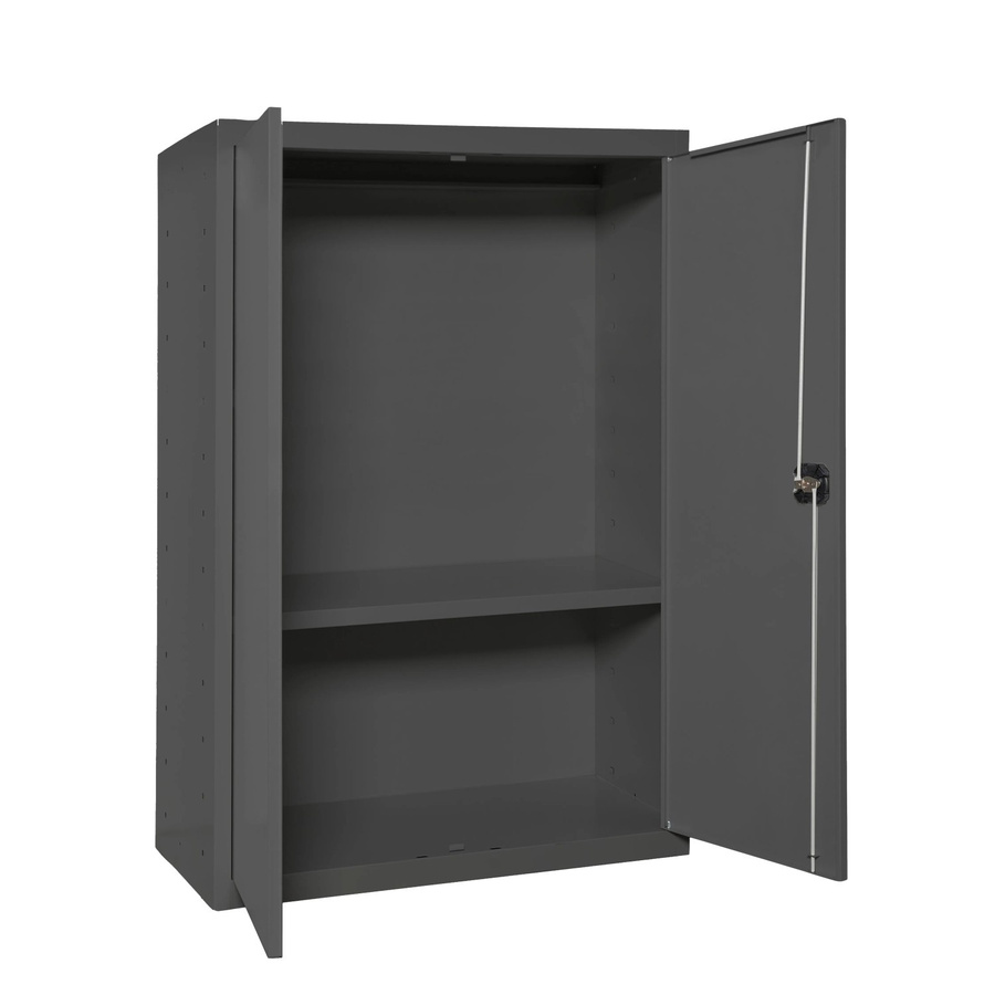 PROREGAL Metallschrank AMEGO in Anthrazit mit Flügeltüren und verstellbaren Fachböden, H x B x T: 90 x 80 x 40 cm - Bild 2