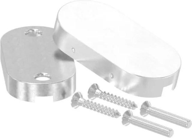 FeNau Schlüsselrosette aus Edelstahl V2A in Silber, gebürstet, 2er-Set ohne Lochung - Bild 1