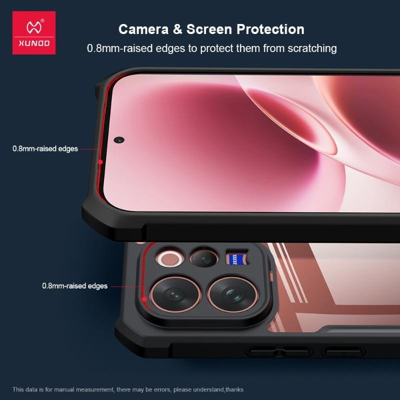 XUNDD Schutzhülle für Vivo V70 mit Laser Muster und Airbags in Schwarz - Bild 2