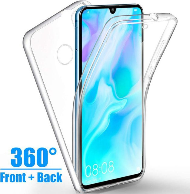 Transparente 360-Grad Handyhülle für Huawei P30 Lite, P20, P40 Pro, Mate 10, Mate 20 Lite, Honor 8X, 9X, 20 Pro und P Smart 2020/2021 - Bild 1