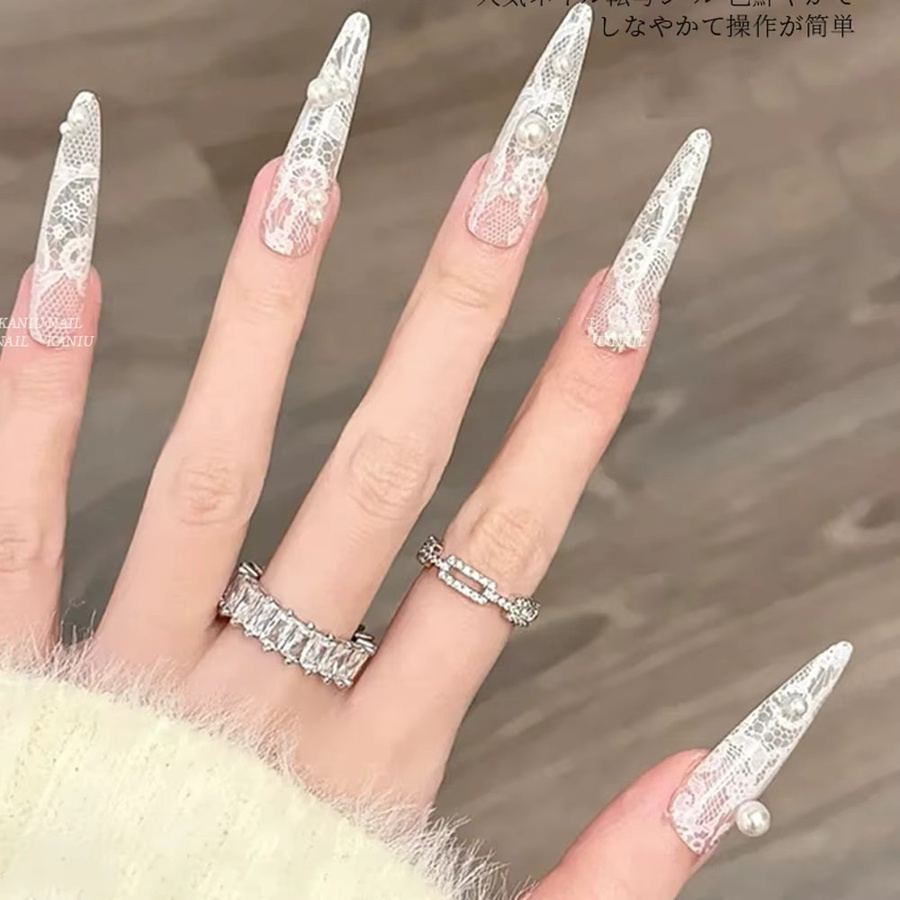 MAFANAILS Nagel Transfer Folien, schwarz weiß, 10 Rollen - Bild 6