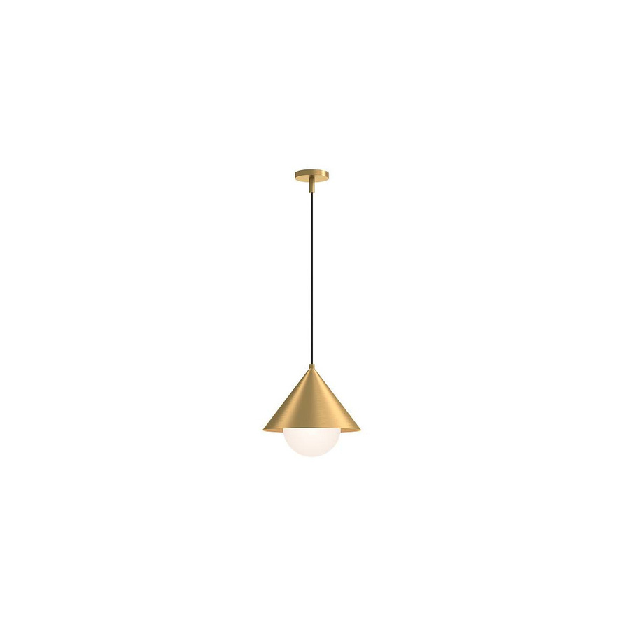 Alora Mood Remyck Pendelleuchte in Gold/Messing aus Metall im modernen Kegel-Design - Bild 1