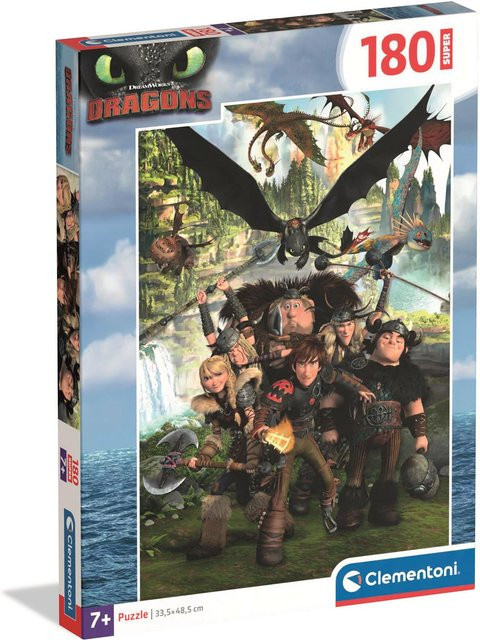 Drachenzähmen leicht gemacht, Puzzle, 180 Teile, ab 7 Jahren - Bild 1