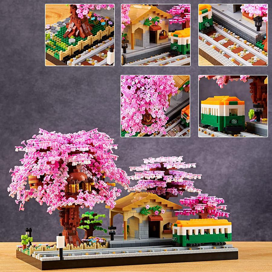Linyi toy Kirschblüten Sakura Gebäude Blöcke 6-12 Jahre - Bild 2