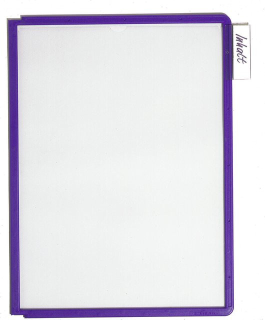 DURABLE Sichttafel SHERPA PANEL A4 Whiteboard in Violett, 5 Stück - Bild 1