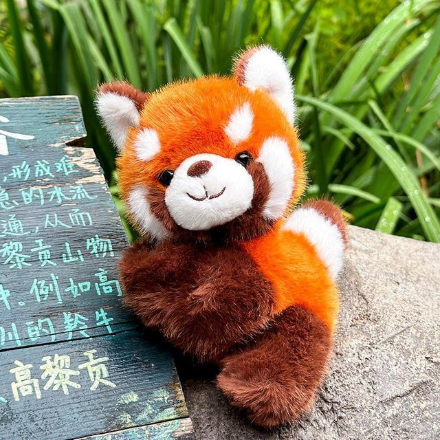 Roter Panda Plüschpuppe Handgelenkpuppe, Schnappkreis Kinderarmband, 20cm - Bild 1