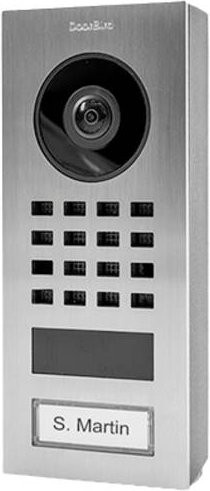 DoorBird D1101V IP-Video-Türsprechanlage Aufputz mit WLAN und LAN, Außeneinheit aus Edelstahl V2A in Silber (gebürstet) - Bild 1
