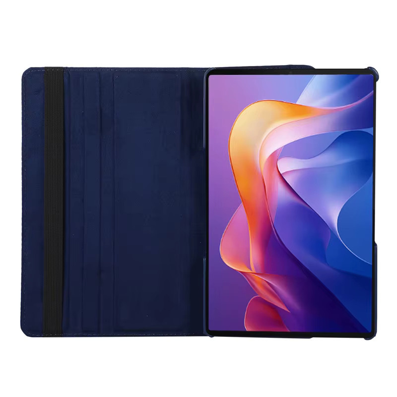 Xiaomi Redmi Pad 2 11 Zoll Schutzhülle aus PU Leder mit 360 Grad Rotation und Standfunktion in Pink oder Blau - Bild 1