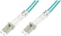 Digitus LWL Patchkabel Duplex LC auf LC Multimode OM3 50/125 µm in Turquoise - Bild 1