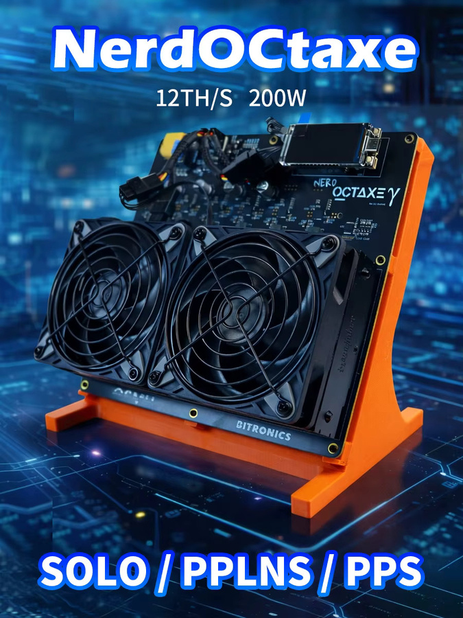 NerdOCTaxe Rev3.1 Bitcoin Miner SHA256 ASIC Krypto-Mining-Gerät mit 12TH/s und 200W für den Heimgebrauch - Bild 4