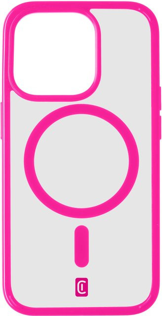 Cellularline Pop Mag Schutzhülle für iPhone 15 Pro Max in Fuchsia/Transparent - Bild 1