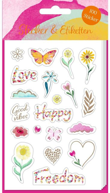 Coppenrath Stickerbogen mit 100 Stickern in Gold und Multicolour aus Papier - Bild 1