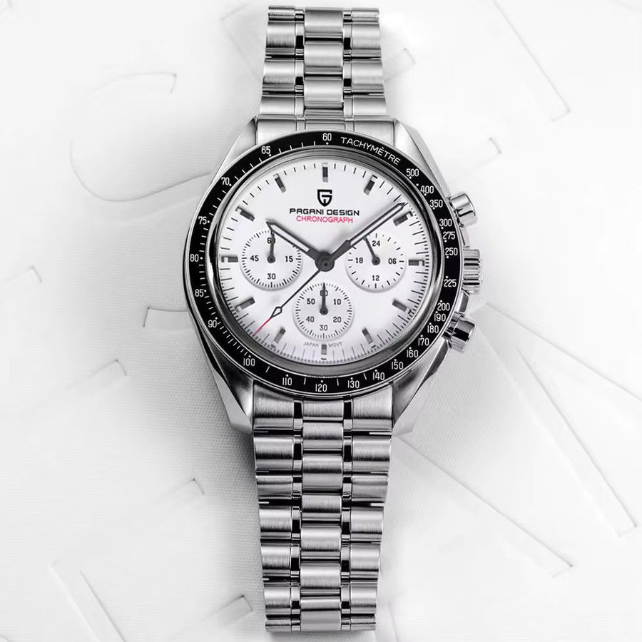 PAGANI DESIGN Chronograph Armbanduhr, Quarz, Edelstahl, Herren - Bild 2
