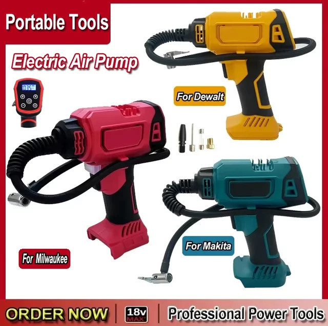 Milwaukee Akku-Luftkompressor Schnurlose elektrische Luftpumpe für Autoreifen und Automatischer Inflator kompatibel mit Milwaukee Akkus - Bild 1