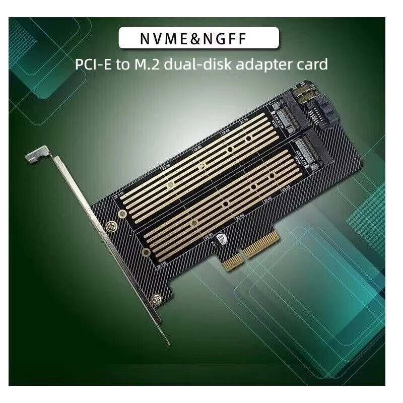 T.F.SKYWINDINTL M.2 NGFF zu PCIe NVMe Express Adapter Karte in Schwarz für Windows, Mac und Linux - Bild 3