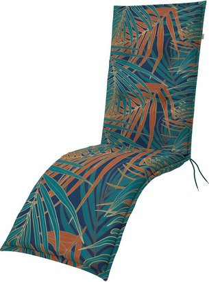DOPPLER Liegenauflage Living aus Baumwolle in Blau, L x B x H: 195 x 48 x 6 cm - Bild 1