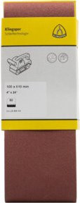 Klingspor Schleifband LS309XH K100 für Holz, Metall und Lack, 3er Pack, B: 10 cm, L: 61 cm - Bild 1