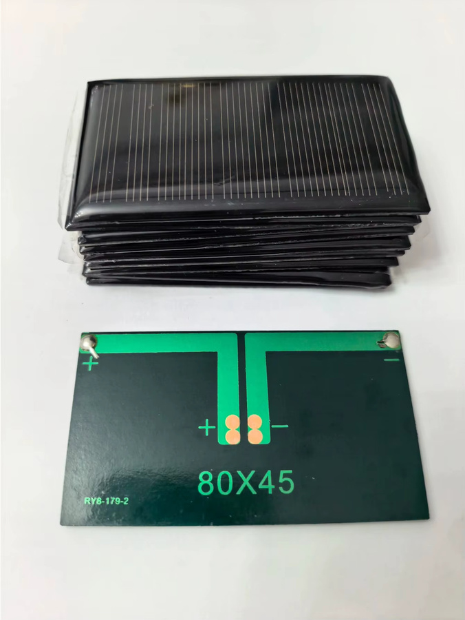 EESBAO Mini-Solarsystem 5V 80MA DIY Solarzelle in Schwarz für tragbare Akku-Handy-Ladegeräte - Bild 2