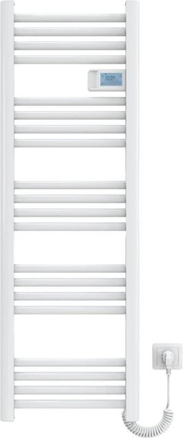 Emke Elektrischer Handtuchwärmer in Weiß mit Thermostat, LED Display und Temperaturanzeige, B: 120 cm, H: 40 cm - Bild 1