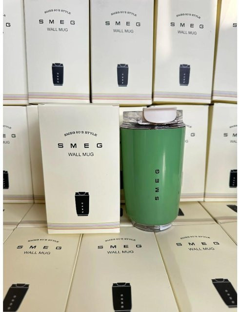 Smeg Edelstahl-Vakuum-Reisebecher auslaufsicher und isoliert, 240 ml, grün - Bild 1