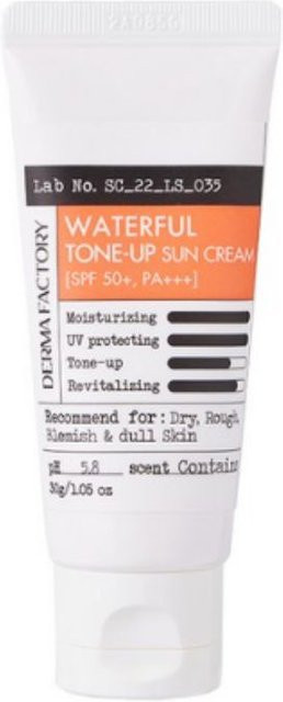 Derma Factory Mineral Tone-Up Sonnencreme SPF50+, 30 g, Gesicht - Bild 1