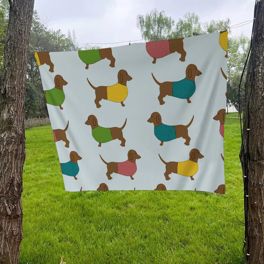 Dackel Weihnachts-Banner als hängende Dekoration für Outdoor und Camping - Bild 3