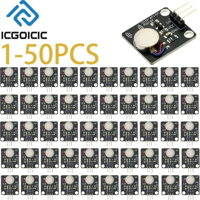 PWM Vibrationsmotor Modul DC Mini Vibrator Schalter Sensor für Arduino UNO MEGA2560 R3 und DIY Elektronik Kits in Schwarz - Bild 1