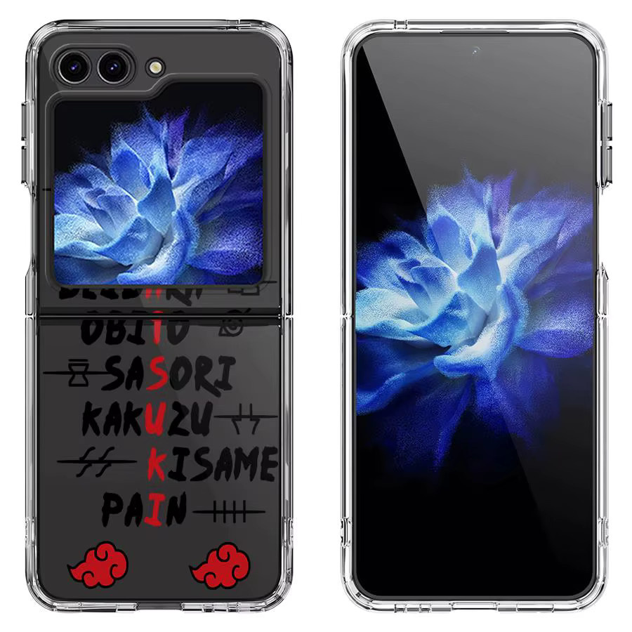 Harte Handyhülle für Samsung Galaxy Z Fold (Z Fold 3, 4, 5, 6, 7) mit Naruto Akatsuki Design - Bild 1