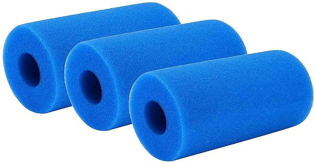 3er Pack Intex Pool Filter Schwamm Patronen Blau für Whirlpool Reinigung - Bild 1